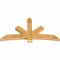 Ekena Millwork Alberta Rough Sawn Timber Gable Bracket, Western Red Cedar, 72"W x 39"H x 4"D x 6"F, 13/12 Pitch GBW072X39X0406ALB00RWR - alternate 5